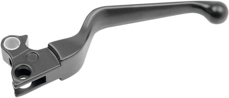 Drag Specialties Wide Blade Replacement Clutch Lever - Standard, Each, Aluminum - Black / Matte for Harley-Davidson Touring, Softail, Sportster & Dyna 1996-2003