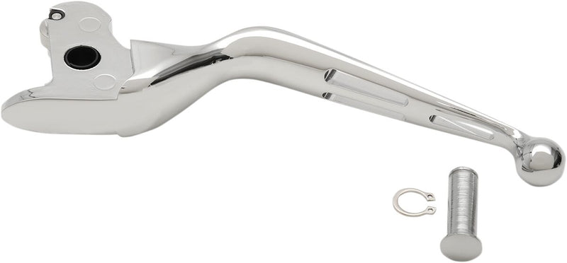 Drag Specialties Slotted Wide Blade Replacement Clutch Lever - Aluminum, Each - Chrome for Harley-Davidson Touring & Trike 2014-2016