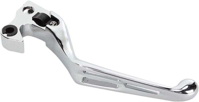 Drag Specialties Slotted Wide Blade Replacement Clutch Lever - Aluminum, Each - Chrome for Harley-Davidson Sportster 2014-2022