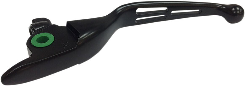 Drag Specialties Slotted Wide Blade Lever - Clutch, Aluminum, Each - Black / Polished for Harley-Davidson Touring 2017-2020