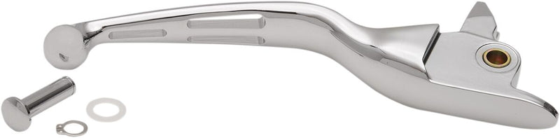 Drag Specialties Slotted Wide Blade Replacement Brake Lever - Each, Aluminum - Chrome for Harley-Davidson Touring & Trike 2014-2016