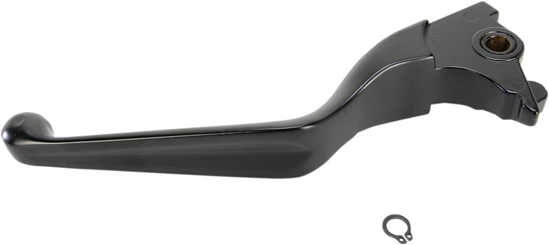 Drag Specialties Wide Blade Replacement Brake Lever - Standard, Each, Aluminum - Black / Matte for Harley-Davidson Sportster 2014-2022