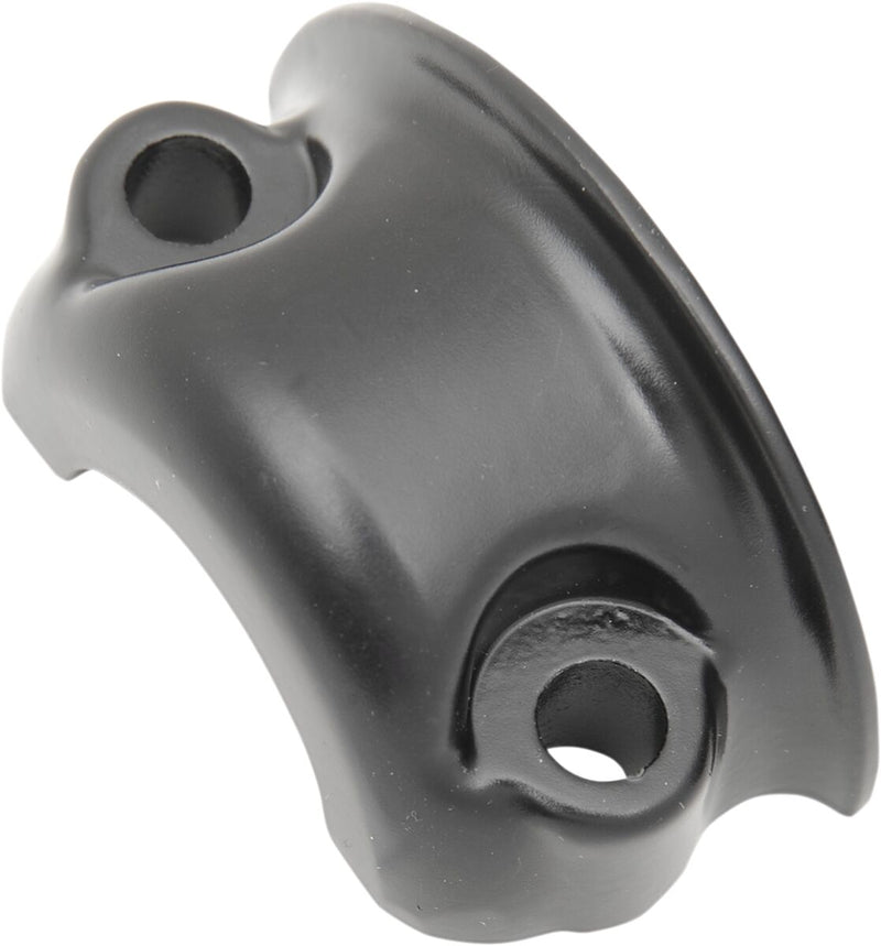 Drag Specialties Brake/clutch Control Clamp Half - Brake /  Clutch /  Perch, Aluminum, Each - Black / Polished for Harley-Davidson Sportster 2014-2022