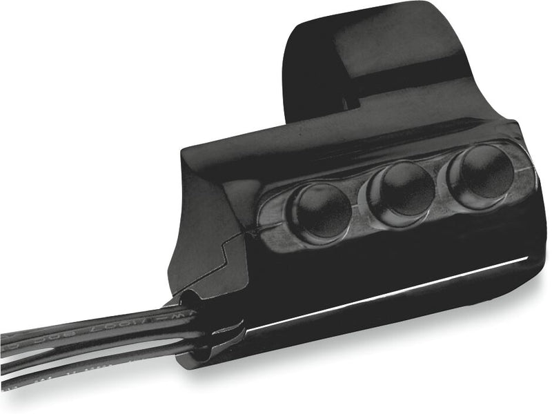 Performance Machine Contour Billet Handlebar Switch - Each, Aluminum - Anodized / Black for Harley-Davidson Touring, Softail, Sportster & Dyna 1983-2017