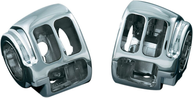 Kuryakyn Switch Housings Chrome for Harley-Davidson Softail, Sportster & Dyna 2011-2024