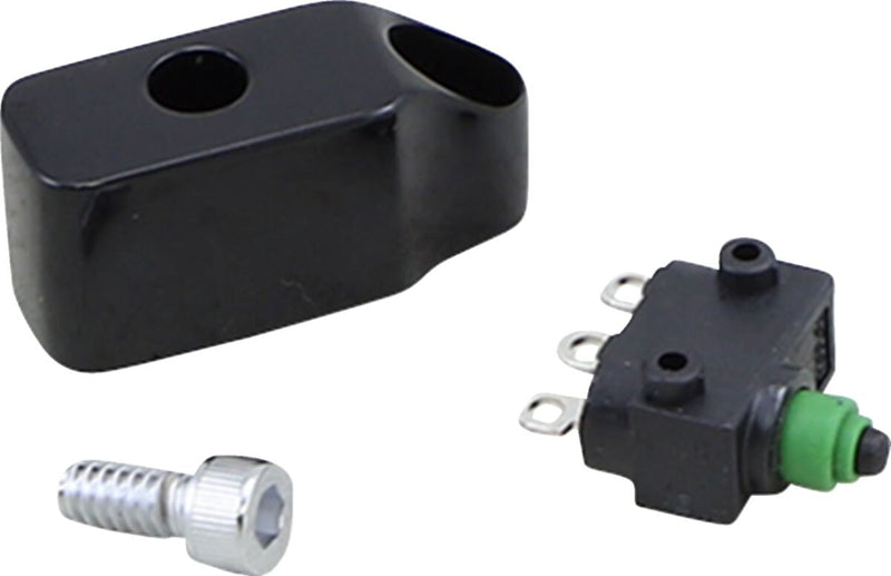 Performance Machine Control Switch Housing - Aluminum, Hydraulic, Kit - Anodized / Black for Harley-Davidson Touring, Softail, Sportster & Dyna 1984-2020