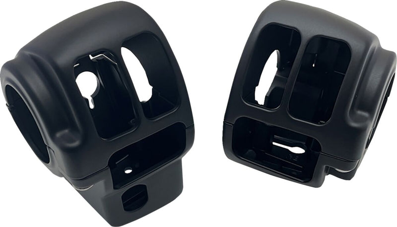 Drag Specialties Handlebar Switch Housing Kit Fits Harley-Davidson Dyna, Softail Models 2016-2024 Black Fitment Harley-Davidson
