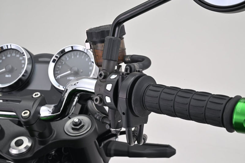 Daytona 3-Button Switch for Handlebars Black Chrome Aluminium