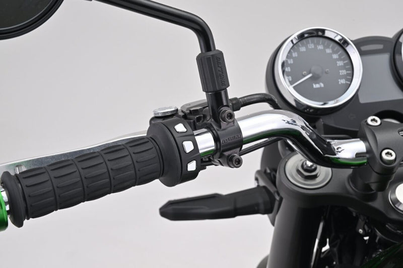 Daytona 3-Button Switch for Handlebars Black Chrome Aluminium