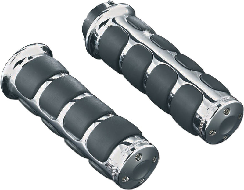 ISO®-Grips Black| Chrome #KUR6190