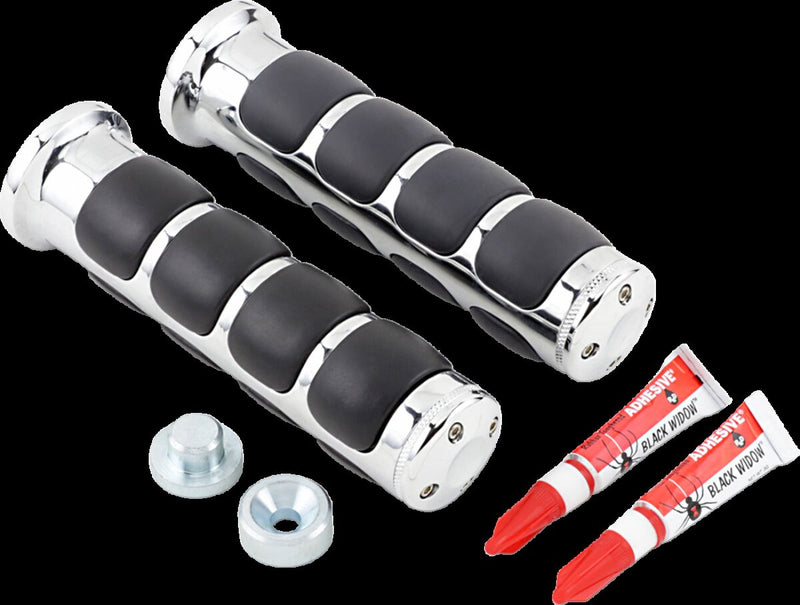 ISO®-Grips Black| Chrome #KUR6190
