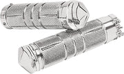 Accutronix  Grips Handlebar Knurled Diamond 1" Chrome - Part #105655