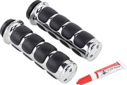 Kuryakyn ISO-Grips In Chrome For 2008-2024 Harley-Davidson E-Throttle Models & Road King Special/Trike