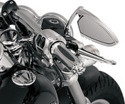 Kuryakyn Zombie Grips With Throttle Boss In Chrome For 2008-2024 Harley-Davidson E-Throttle Models & Road King Special/Trike