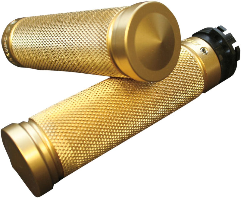 Accutronix  Grips Handlebar Knurled 1" Brass - Part #105782