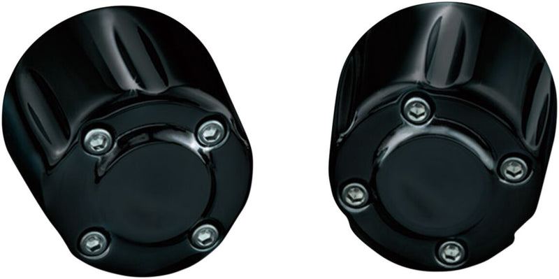 Kuryakyn Grip End Weights In Gloss Black #KUR6339