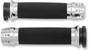 Gatlin Custom Grips Dyna, Softail, Classic, Sportster, Touring, V-Rod Black| Chrome #CC-85-CH-GAT