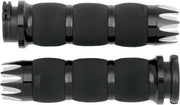 Excalibur Air Cushioned Grips Dyna, Softail, Classic, Sportster, Touring, V-Rod Anodised| Black #AIR-90-ANO-EX