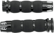 Gatlin Air Cushioned Grips Dyna, Softail, Classic, Sportster, Touring, V-Rod Anodised| Black #AIR-90-ANO-GAT