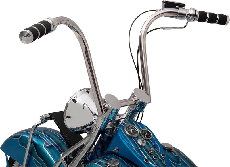 Avon Performance Air Cushioned Grips In Chrome For 1974-2023 Harley-Davidson Single And Dual Throttle Cable Models