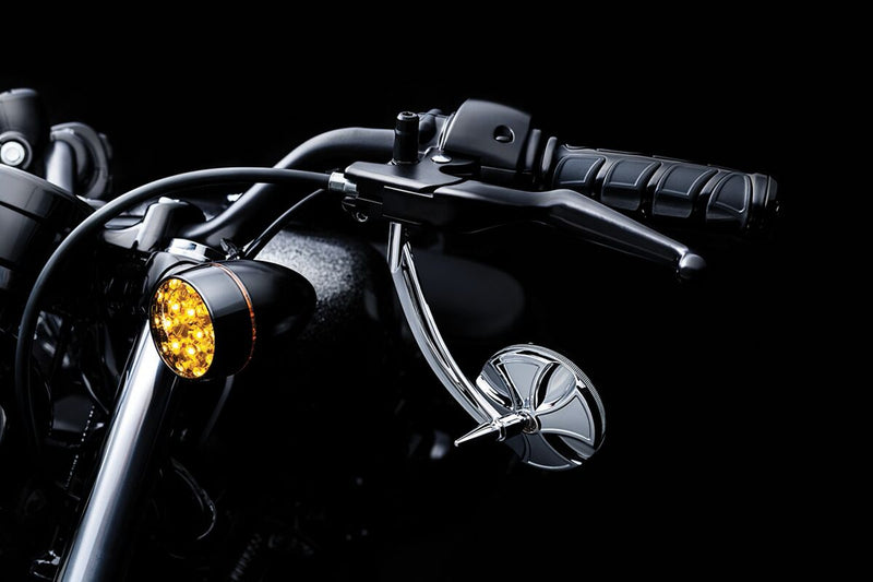 Kuryakyn Kinetic Grips In Gloss Black For 1974-2023 Harley-Davidson Single And Dual Throttle Cable Models #KUR6351