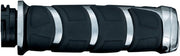 Kuryakyn Kinetic Grips In Chrome For For 2008-2024 Harley-Davidson E-Throttle Models & Road King Special/Trike Black| Chrome #KUR6352