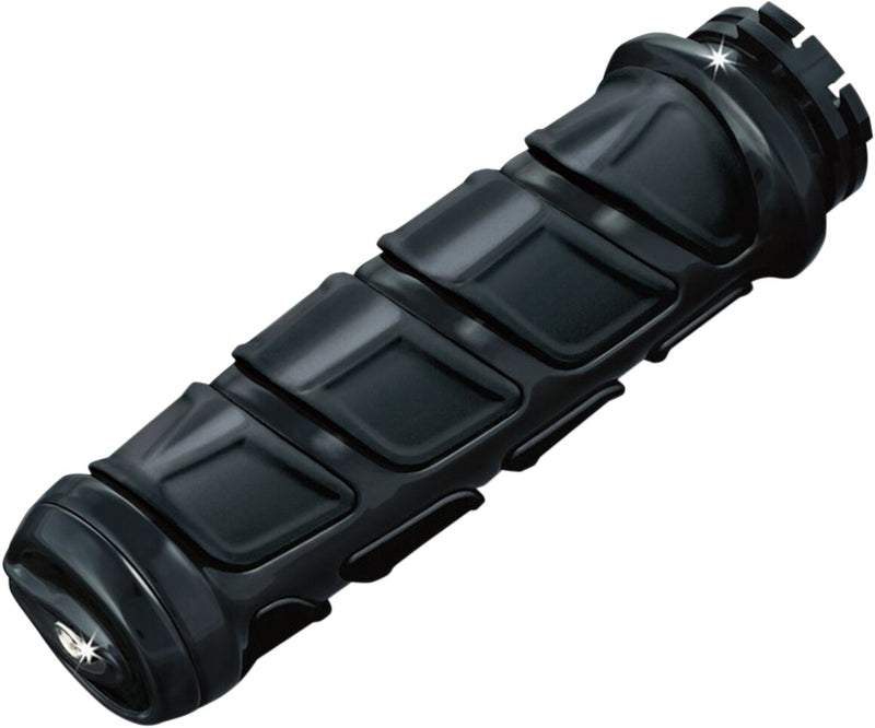 Kuryakyn Kinetic Grips In Gloss Black For For 2008-2024 Harley-Davidson E-Throttle Models & Road King Special/Trike Black| Gloss #KUR6353
