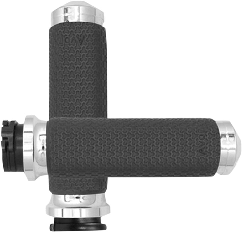Avon Grips Vibration Dampening Memory Foam Grips - Aluminum /  Composite, Cable /  Closed End /  Medium /  No Flange /  No Wa for Harley-Davidson Touring, Softail, Sportster & Dyna