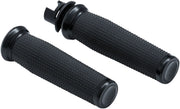 Kuryakyn Thresher Grips For Indian 2014-2017 Chief Classic, Chieftain, Dark Horse, Springfield & Vintage In Black #KUR5945