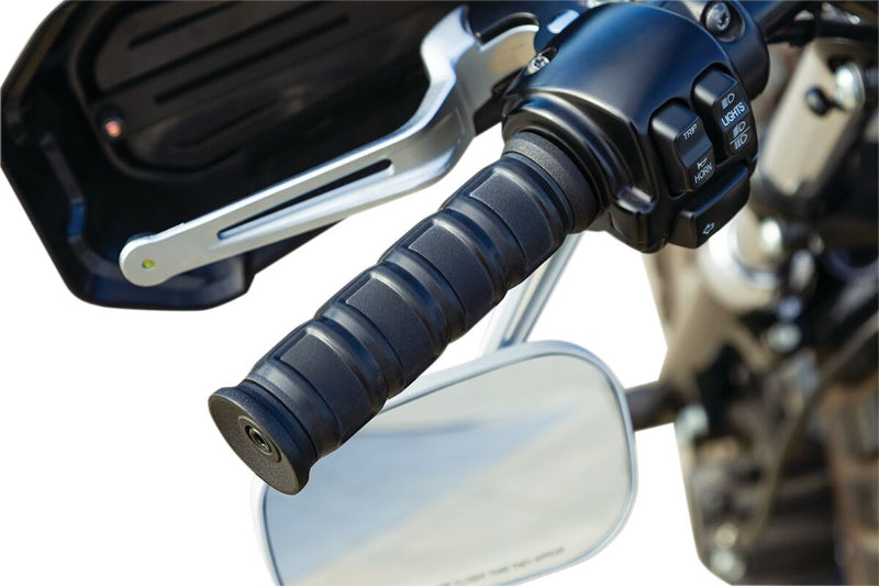 Kuryakyn Dillinger Grips in Stain Black For 1974-2023 Harley-Davidson Single And Dual Throttle Cable Models #KUR6673