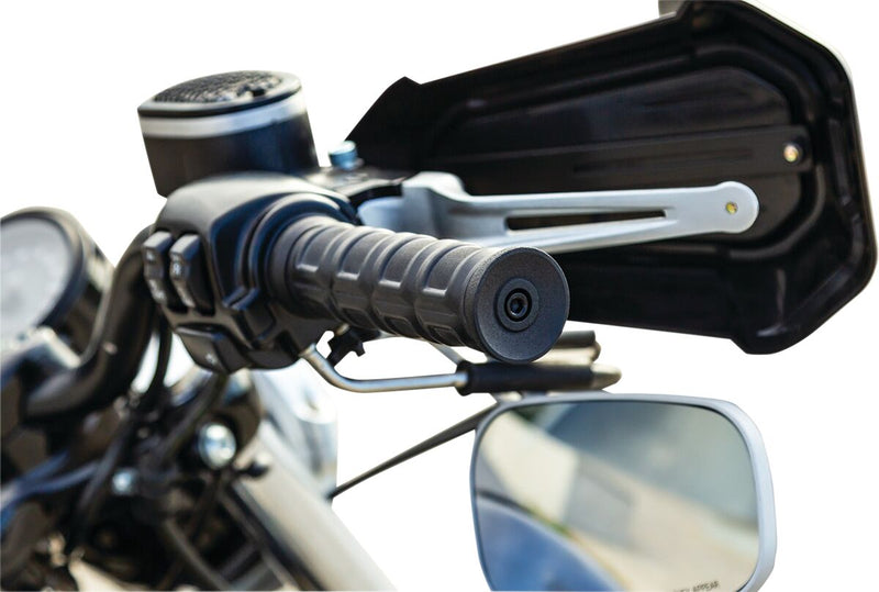Kuryakyn Dillinger Grips in Stain Black For 1974-2023 Harley-Davidson Single And Dual Throttle Cable Models