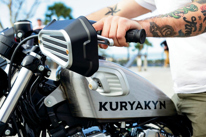 Kuryakyn Dillinger Grips in Stain Black For 1974-2023 Harley-Davidson Single And Dual Throttle Cable Models #KUR6673