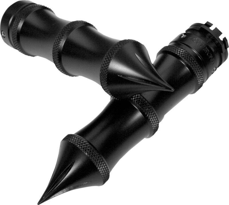 Accutronix Black Tribal Grips for Cable for Harley-Davidson Touring, Softail, Sportster & Dyna 1978-2022