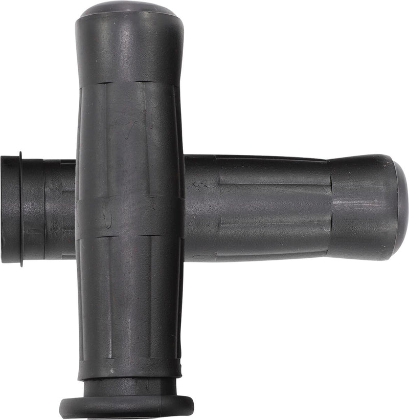 Avon Grips Old School Rubber Grips - Pair, 12,7 cm (5"), Closed End /  No Flange /  No Waffle /  Throttle-By-Wire - Black / F for Harley-Davidson Touring, Softail, Dyna & Trike 200