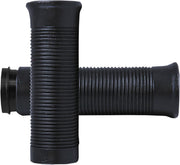 Avon Old School Jack Hammer Grips In Black For 2008-2024 Harley-Davidson E-Throttle Models & Road King Special/Trike