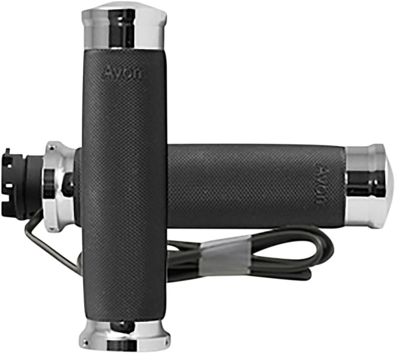Avon Custom Contour Heated Chrome Grips For Indian 2015-2022 Scout Models