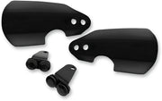 Memphis Shades Black Opaque Handguards with Cut-Outs for Low Profile Turn Signals for Various Various Harley-Davidson Motorcycles (See Fitment List) Black| Gloss Fitment Harley-Davidson