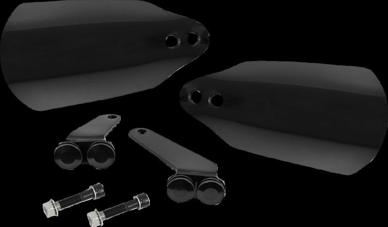 Memphis Shades Metric Handguards Black Standard Plastic Rubber Kit #MEB7234