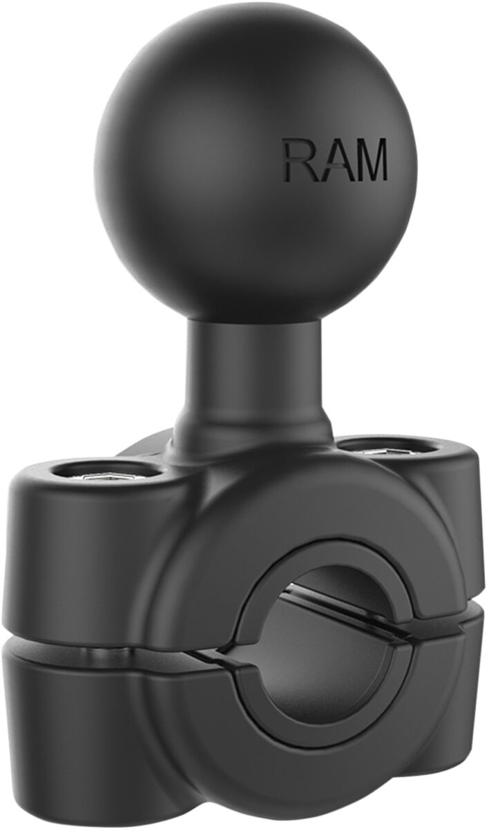 RAM Mounts Torque™ Handlebar/Rail Mount Base with 1" Ball Black Powder-Coated Universal Accessory Mounting Aluminium #RAMB408-37-62U