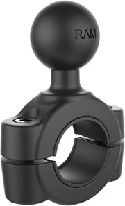 RAM Mounts Torque™ Handlebar/Rail Mount Base with 1" Ball Black Powder-Coated Universal Accessory Mounting Aluminium #RAMB408-75-1U