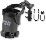 RAM Mounts Level Cup™ XL Holder Black Flat Universal Drink PVC #RAM-B-174A-417U