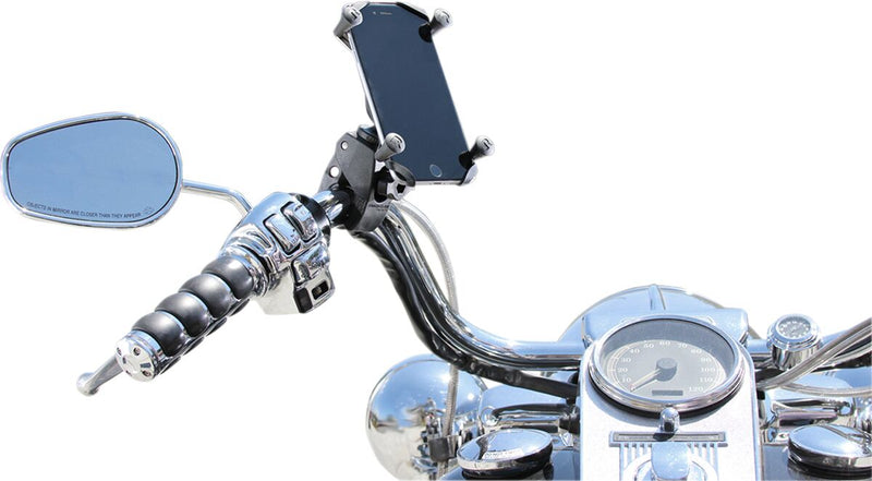 RAM Mounts Tough-Claw™ Mount with Universal X-Grip® Cradle Black Flat Large Phone Aluminium Composite #RAMHOLUN10400U