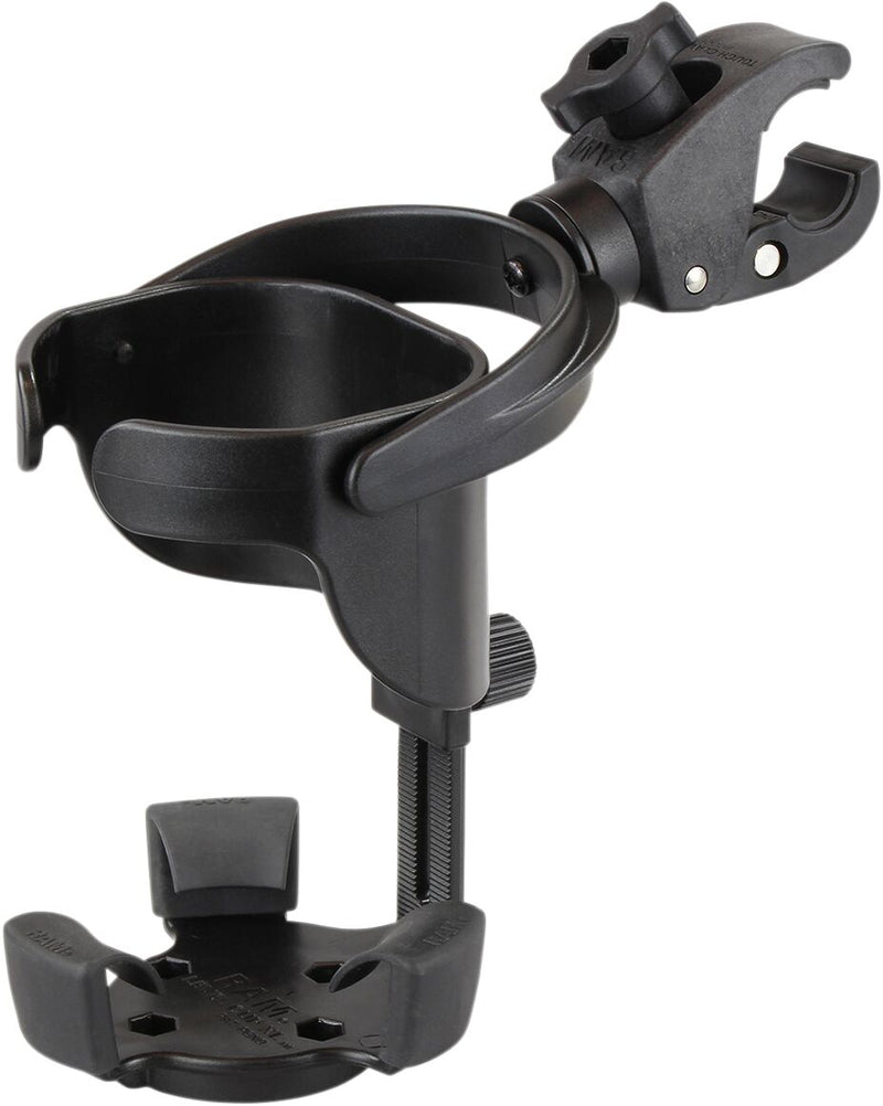 RAM Mounts Level Cup™ XL with Small Tough-Claw™ Holder Black Flat Universal Drink PVC #RAP-B-417-400U