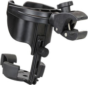 RAM Mounts Level Cup™ XL with Small Tough-Claw™ Holder Black Flat Universal Drink PVC #RAP-B-417-400U