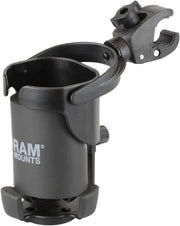 RAM Mounts Level Cup™ XL with Small Tough-Claw™ Holder Black Flat Universal Drink PVC #RAP-B-417-400U