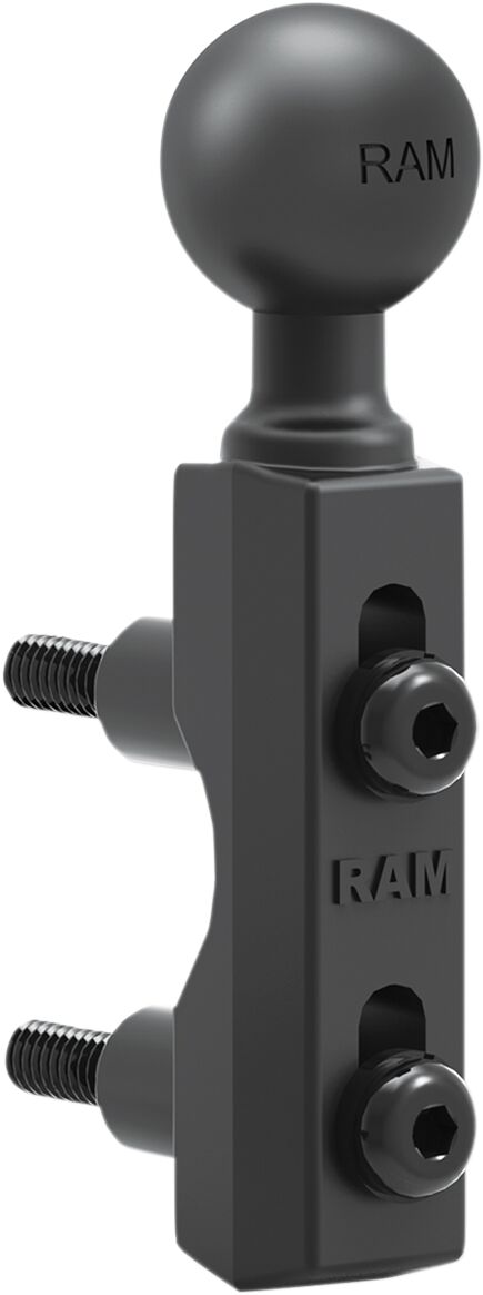 RAM Mounts Motorcycle Brake/Clutch Reservoir Base with 1" Ball Black Powder-Coated Universal Mounting Aluminium Rubber #RAMB3091U