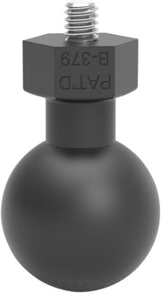 RAM Mounts Tough-Ball™ with M6-1 x 6 mm Threaded Stud Black Flat Universal Accessory Composite Rubber #RAP-B-379U-M616