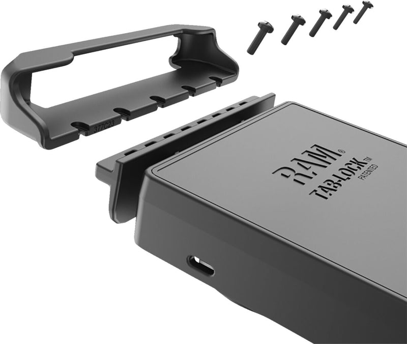 RAM Mounts Tab-Lock™ Spring Loaded Holder Cradle Black Flat Universal Tablet Composite #RAM-HOL-TABL23U