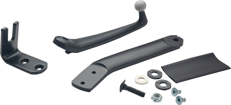 Ciro Passenger Phone Mount - Each, Harley-Davidson®, Aluminum - Black / Flat for Harley-Davidson Touring & Trike 2014-2025