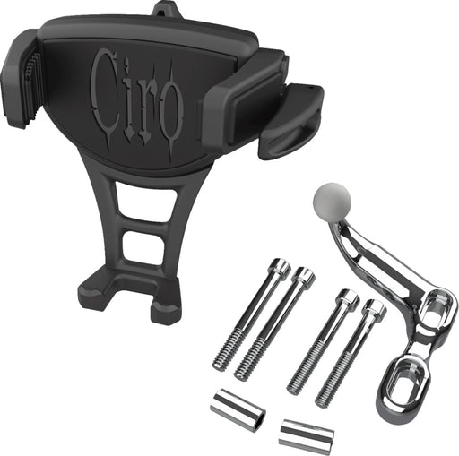 Ciro Constrictor Phone Holder Constrictor™ Black Chrome Standard Aluminium Plastic Kit Black| Chrome| Flat